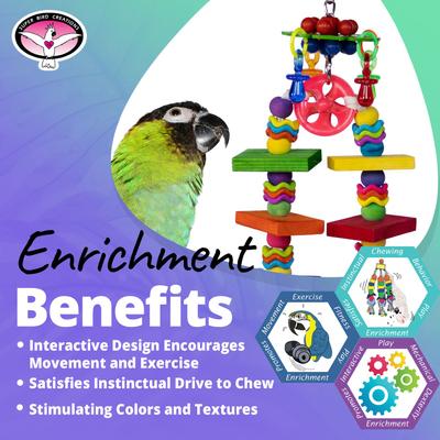 Show full view: Super Bird Creations Wiggle Waggle Bird Toy slide 3 of 7