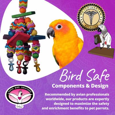 Show full view: Super Bird Creations Wiggles & Wafers Bird Toy, Medium slide 8 of 11
