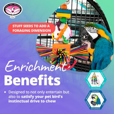 Show full view: Super Bird Creations Willy Nilly Bird Toy, Large/ X-Large slide 4 of 9