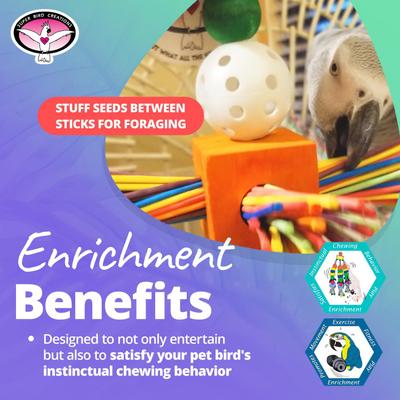 Show full view: Super Bird Creations Willy Nilly Bird Toy, Medium slide 5 of 10