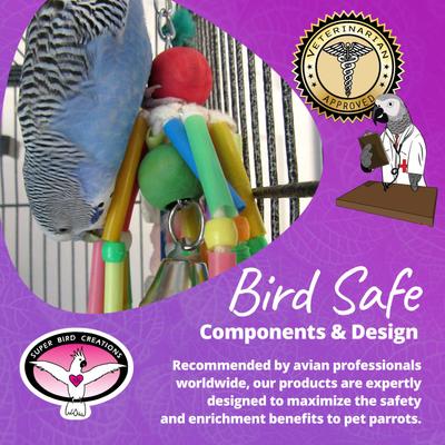 Show full view: Super Bird Creations Wind Chimes Bird Toy, Medium slide 8 of 11