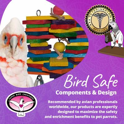 Show full view: Super Bird Creations Woodpile Bird Toy, Medium slide 8 of 10