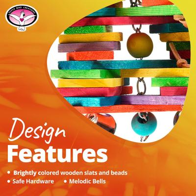 Show full view: Super Bird Creations Woodpile Bird Toy, Medium slide 9 of 10