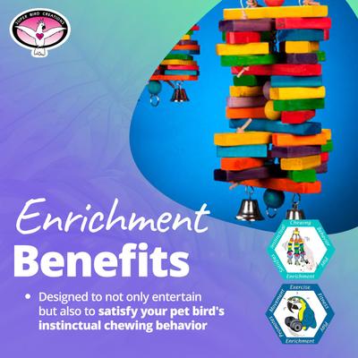 Show full view: Super Bird Creations Woodpile Bird Toys, Large/X-Large slide 4 of 9