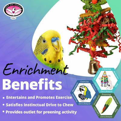 Show full view: Super Bird Creations Xmas Crinkle Little Star Bird Toy slide 4 of 8