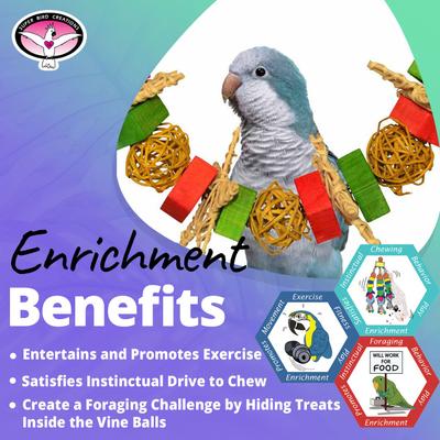 Show full view: Super Bird Creations Xmas Garland Bird Toy, Large slide 3 of 8