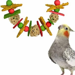 Super Bird Creations Xmas Garland Bird Toy, Small