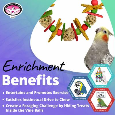 Show full view: Super Bird Creations Xmas Garland Bird Toy, Small slide 4 of 9