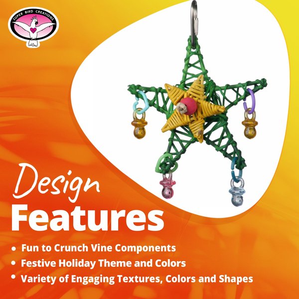 Show full view: Super Bird Creations Xmas Star Bird Toy slide 7 of 7
