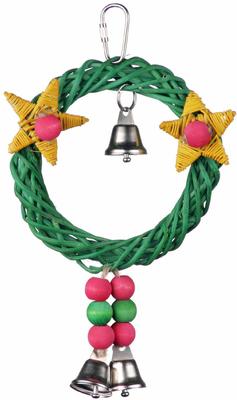 Show full view: Super Bird Creations Xmas Wreath Vine Swing Bird Toy slide 2 of 9