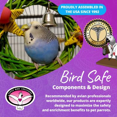 Show full view: Super Bird Creations Xmas Wreath Vine Swing Bird Toy slide 7 of 9