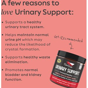 Super Snouts Urinary Support Supplement for Dogs, 2.64-oz jar