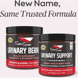 Super Snouts Urinary Support Supplement for Dogs, 2.64-oz jar