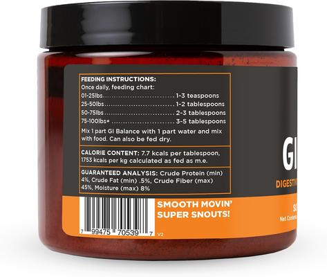 Show full view: Super Snouts G.I. Balance Digestive Support Dog & Cat Supplement, 3.1-oz jar slide 4 of 12