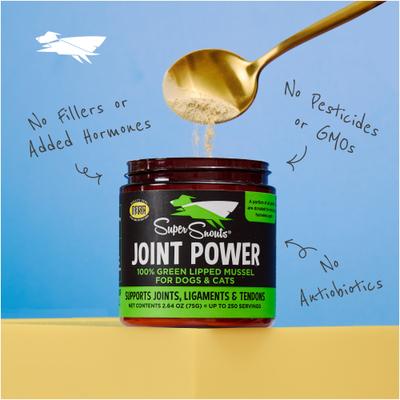 Show full view: Super Snouts Joint Power Powder Joint Supplement for Dogs & Cats, 2.64-oz jar slide 10 of 12