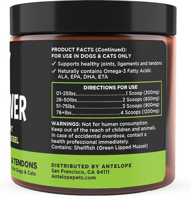 Super Snouts Joint Power Powder Joint Supplement for Dogs & Cats