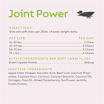 Show full view: Super Snouts Joint Power Soft Chew Supplement for Dogs & Cats, 60 count slide 9 of 12