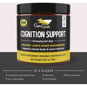 Super Snouts Cognition Support Supplement for Dogs, 2.64-oz jar