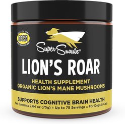 Super Snouts Lion's Roar Powder Brain & Nervous System Supplement for Dogs & Cats, 2.64-oz jar