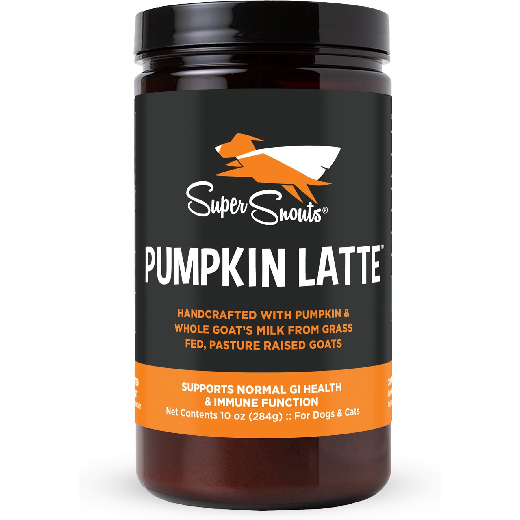 Super Snouts Pumpkin Latte Dog & Cat Digestive Supplement, 10-oz jar
