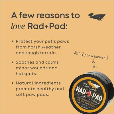 Show full view: Super Snouts Rad Pad Paw Balm for Dogs & Cats, 2-oz jar slide 4 of 10