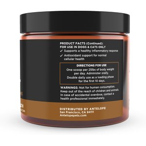 Super Snouts Turkey Tail Powder Immune Supplement for Dogs & Cats, 5.29-oz jar