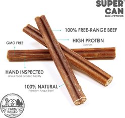 SuperCan Bully Sticks 6-in Standard Bully Sticks Dog Treats, 25 count slide 2 of 4