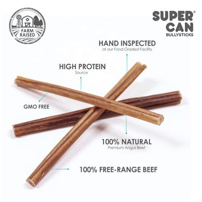 Show full view: SuperCan Bully Sticks Junior Thin Bully Sticks Dog Treats, 25 count slide 3 of 4