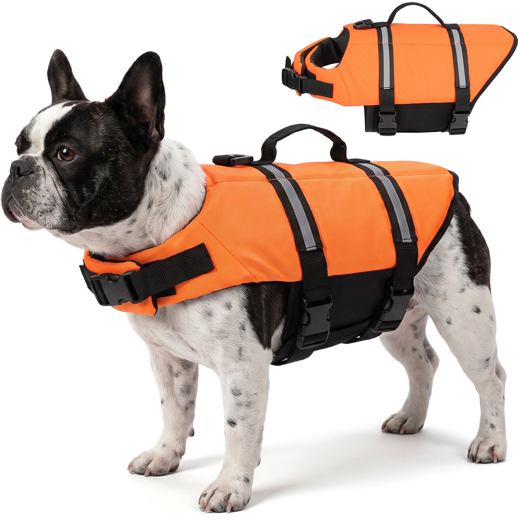 Supet Ripstop Dog Life Jacket, Orange, X-Small