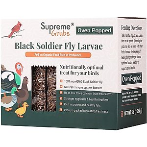 Supreme Grubs Black Soldier Fly Larvae Poultry Treats, 5-lb bag