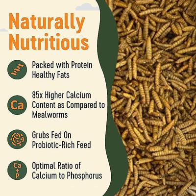 Show full view: Supreme Grubs Black Soldier Fly Larvae Poultry Treats, 5-lb bag slide 4 of 7