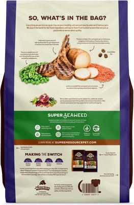 Show full view: Supreme Source Grain-Free Lamb & Potato Recipe Dry Dog Food, 5-lb bag slide 3 of 13