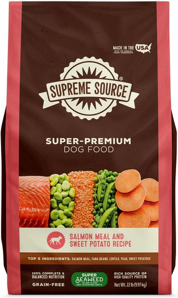 Supreme Source Grain-Free Salmon Meal & Sweet Potato Recipe Dry Dog Food