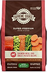 Supreme Source Grain-Free Salmon Meal & Sweet Potato Recipe Dry Dog Food, 5-lb bag