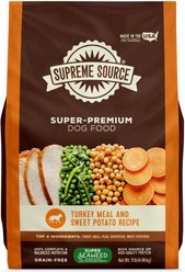 Supreme Source Grain-Free Turkey Meal & Sweet Potato Recipe Dry Dog Food, 11-lb bag