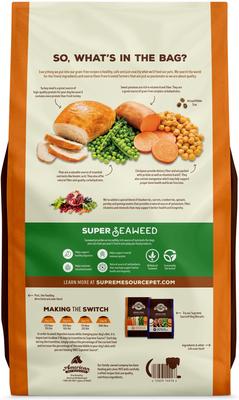 Show full view: Supreme Source Grain-Free Turkey Meal & Sweet Potato Recipe Dry Dog Food, 22-lb bag slide 3 of 13