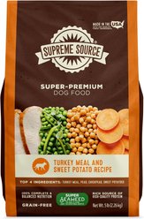 Supreme Source Grain-Free Turkey Meal & Sweet Potato Recipe Dry Dog Food, 5-lb bag