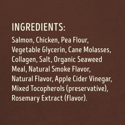 Show full view: Supreme Source Savory Jerky Cuts Salmon Recipe Jerky Dog Treats, 10-oz bag slide 4 of 8