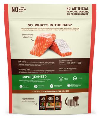 Show full view: Supreme Source Savory Jerky Cuts Salmon Recipe Jerky Dog Treats, 10-oz bag slide 3 of 8