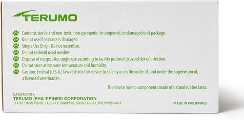 Show full view: Sur-Vet Terumo Luer Lock Tip 3-cc Syringes with T.W. Needle, 22G x 0.75 in., 100 count slide 2 of 4