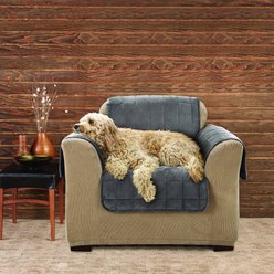 Sure Fit Deluxe Chair Cover, Gray slide 2 of 4
