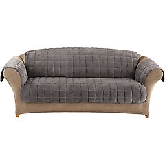 Sure Fit Deluxe Sofa Cover, Gray