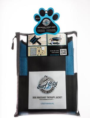 Show full view: Surf City Pet Works Massage Therapy Calming Anxiety Vest for Dogs, Medium slide 5 of 8