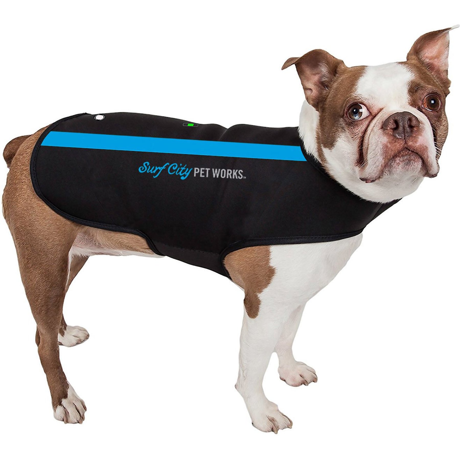 Surf City Pet Works Massage Therapy Calming Anxiety Vest for Dogs, Small
