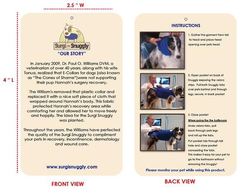 Show full view: Surgi Snuggly Wonder Suit Post Surgical Healing Dog Suit, Large slide 6 of 7