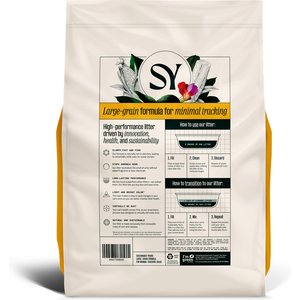 Sustainably Yours Large-Grain Formula Unscented Clumping Cat Litter, 10-lb bag