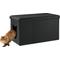Show in main carousel: Sweet Barks Designer Enclosure Hidden Washroom Bench Ottoman Cat Litter Box, Black slide 1 of 11