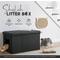 Show in main carousel: Sweet Barks Designer Enclosure Hidden Washroom Bench Ottoman Cat Litter Box, Black slide 3 of 11