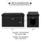 Show in main carousel: Sweet Barks Designer Enclosure Hidden Washroom Bench Ottoman Cat Litter Box, Black slide 4 of 11