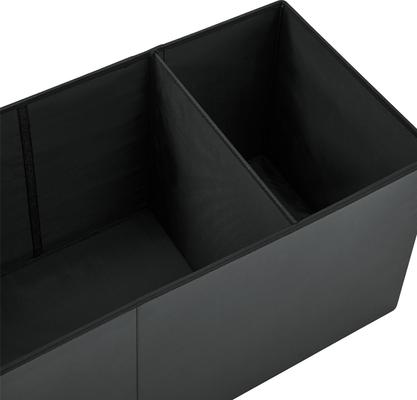 Show full view: Sweet Barks Designer Enclosure Hidden Washroom Bench Ottoman Cat Litter Box, Black slide 9 of 11